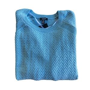 Jones New York Large Powder Blue Crewneck Summer Sweater